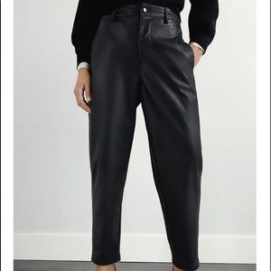 Zara Boxy Faux Leather Trouser